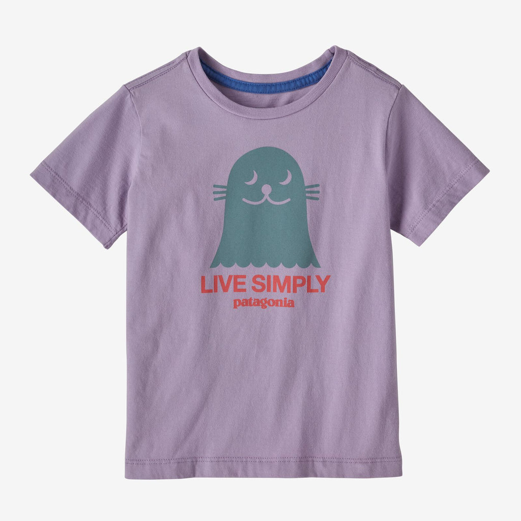 Patagonia - Baby Organic Certified Cotton T-Shirt - Live Simply Seal: Lune Purple