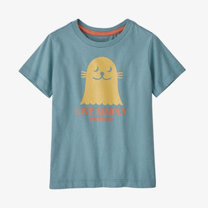 Patagonia - Baby Organic Certified Cotton T-Shirt - Live Simply Seal: Upwell Blue