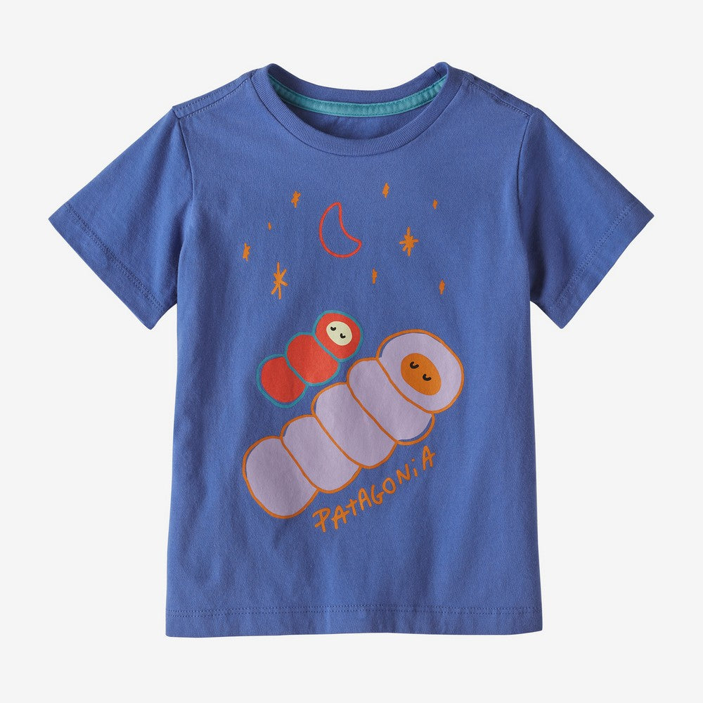 Patagonia - Baby Organic Cotton Graphic T-Shirt - Moonrise Mummies: Float Blue