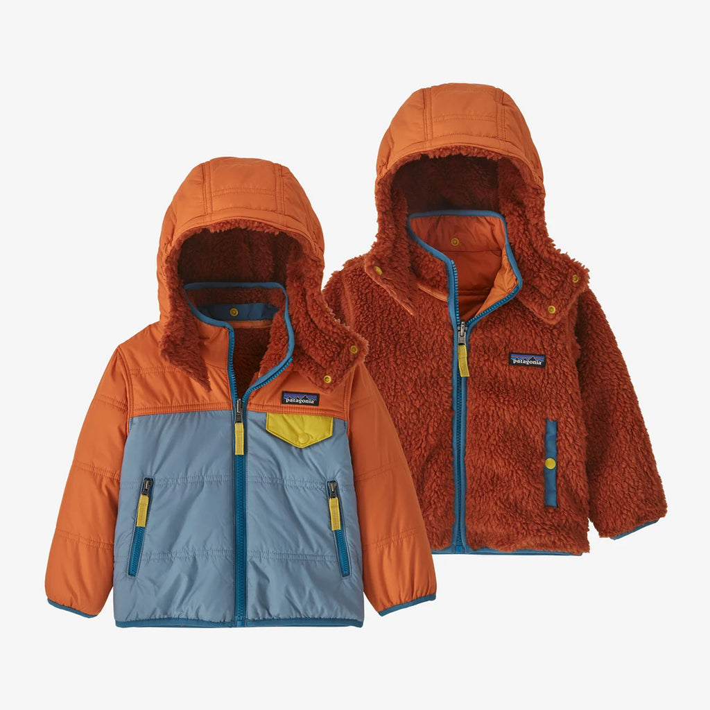 Patagonia - Baby Reversible Tribbles Hoody - Light Plume Grey – Atterdag  Kids