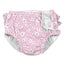 Green Sprouts - Eco Snap Ruffled Swim Diaper with Gussets - Light Pink Small Blossoms