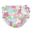 Green Sprouts - Eco Snap Ruffled Swim Diaper with Gussets - White Zinnia
