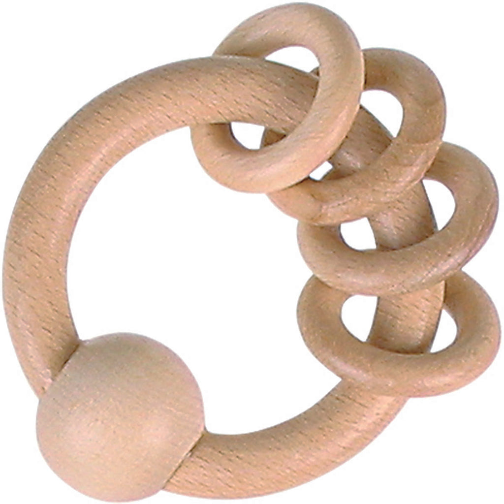 HEIMESS - Touch Ring with 4 Rings, Natural Wood
