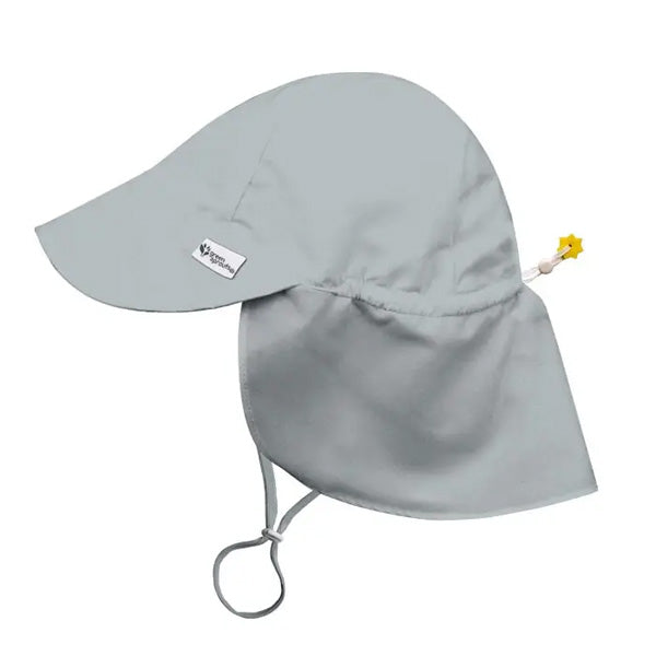 Green Sprouts - UPF 50+ Eco Flap Hat - Grey