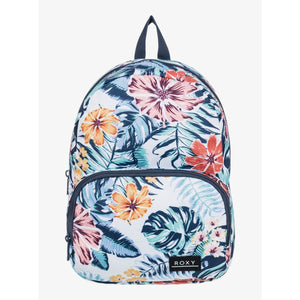 Roxy - Medium Always Core Printed Backpack - Bright White Soul Flower