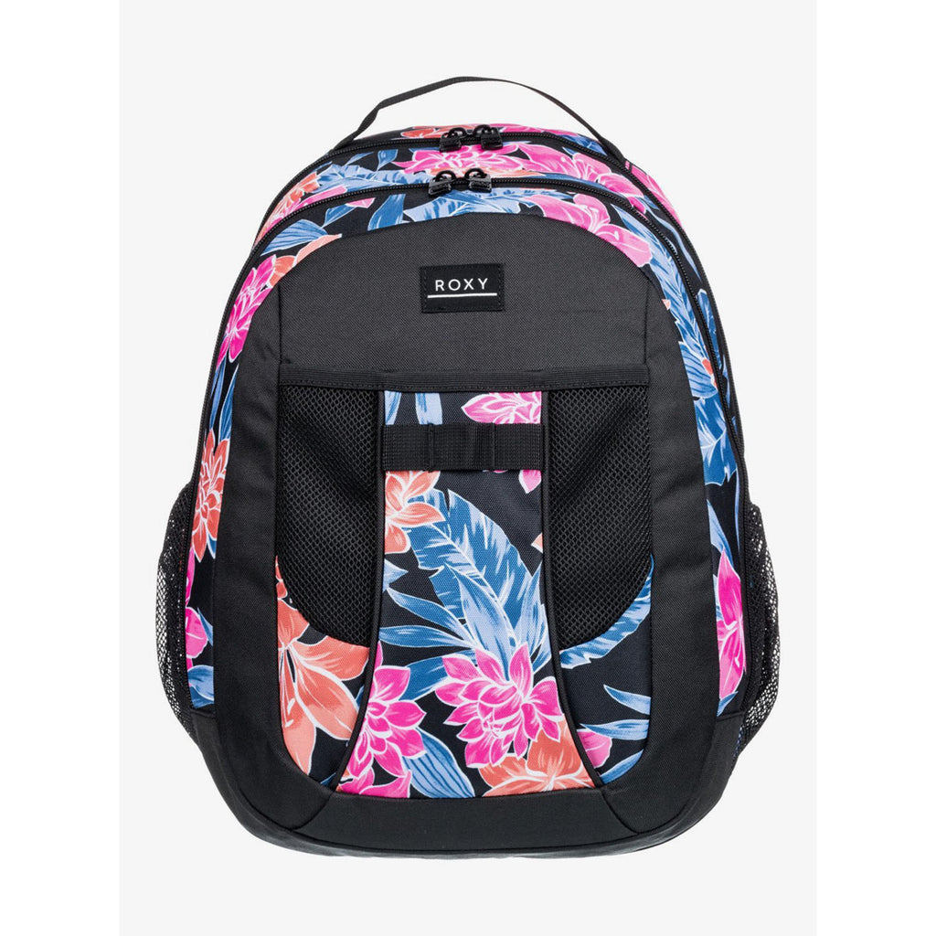 Roxy - Medium Just Be Happy 23 L Printed Backpack - Anthracite Tropical Oasis