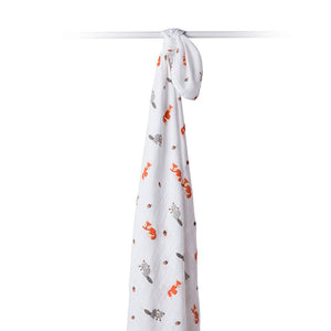 Lulujo - Forest Friends Cotton Swaddle