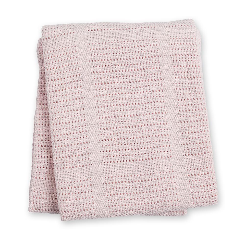 Lulujo - Pink Cellular Blanket