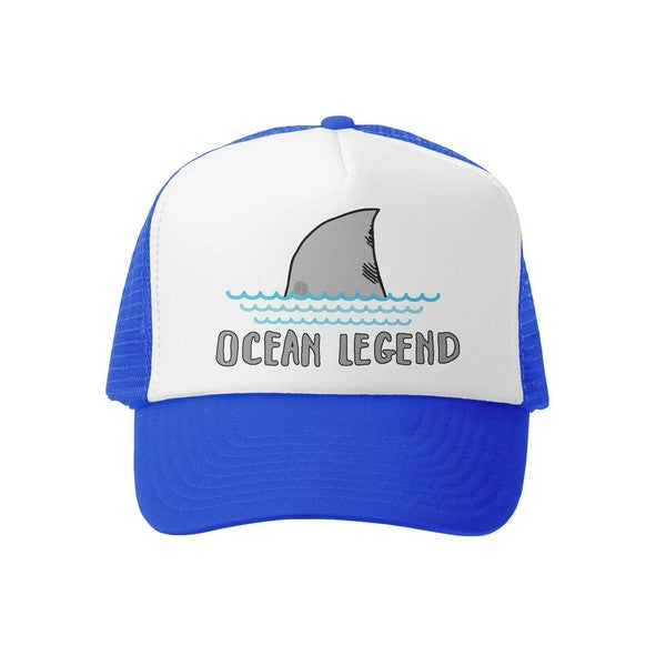Grom Squad - Ocean Legend Trucker Hat - Royal/White