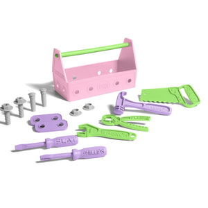 Green Toys - Tool Set - Pink - 15 pieces