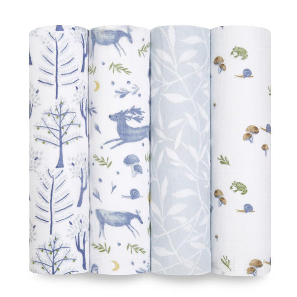 Aden and Anais - Organic Cotton Swaddles 4 Pack - Outdoors