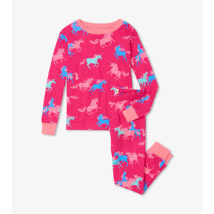 Hatley - Frolicking Unicorns Organic Cotton Pajama Set