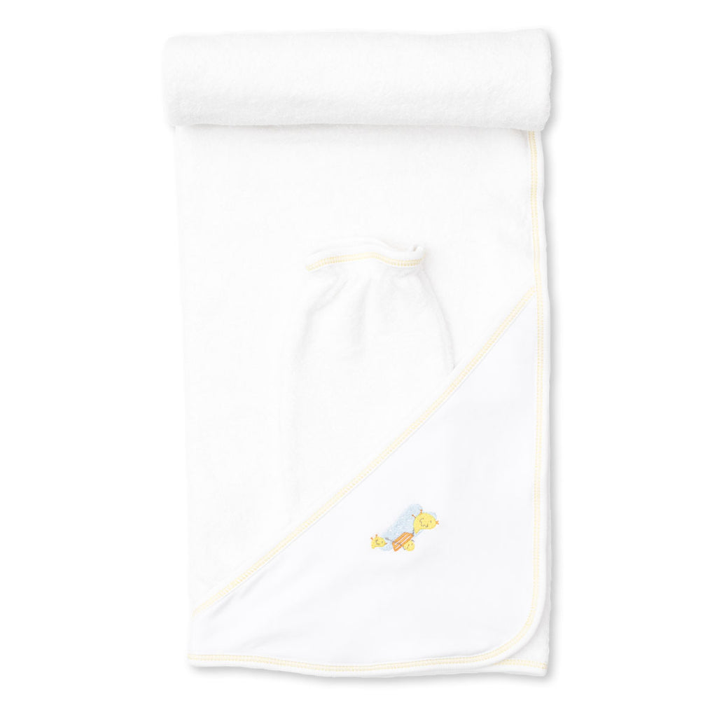 Kissy Kissy - Chick Chatter Hooded Towel with Mitt Set