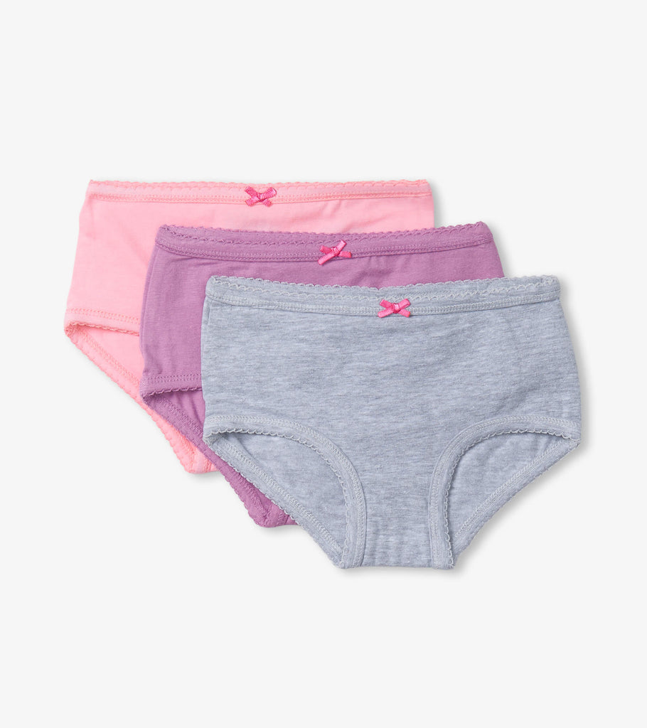 Hatley -  Classic Solids Girls Hipster Underwear 3 pack