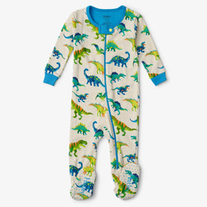 Hatley-Dino Organic Cotton Footed Coverall