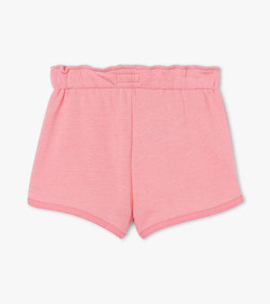 Hatley - French Terry Paper Bag Shorts-Light Pink