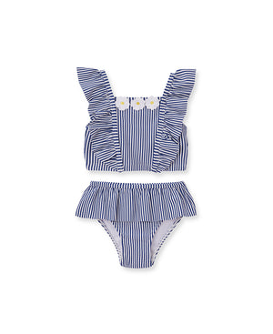Little Me - Daisy Stripe Swimsuit