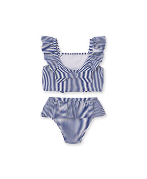 Little Me - Daisy Stripe Swimsuit