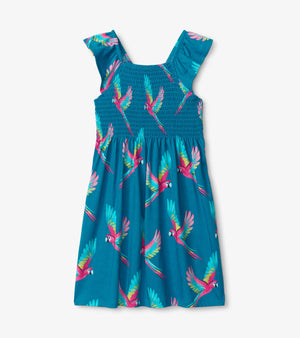 Hatley - Tropical Parrots Smocked Dress