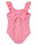 Little Me - Pink Eyelet Swimsuit